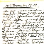Tagebuch von Bernhardine Alma, 10. November 1914